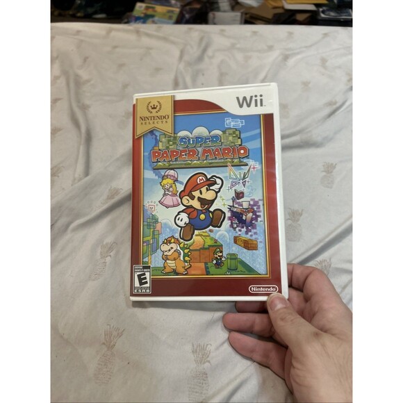 Super Paper Mario Nintendo Selects Edition Nintendo Wii CIB Tested Clean Disc - Picture 1 of 3